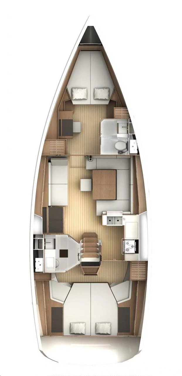 Sun Odyssey 44 DS - 2 cab. (Good Decision)  - 1