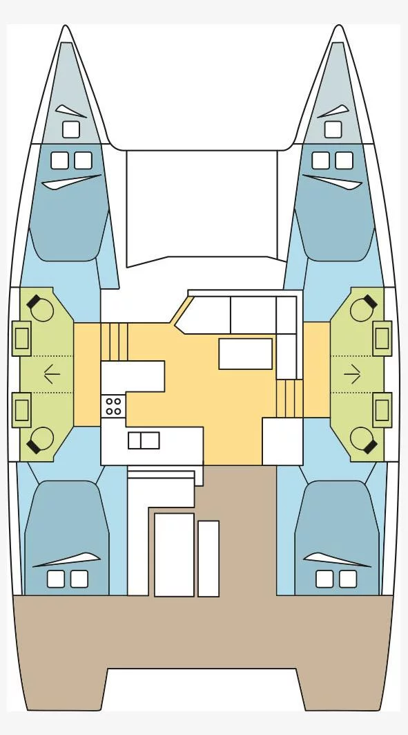 Fountaine Pajot Astrea 42 - 4 + 2 cab. (EDEN BLUE)  - 1