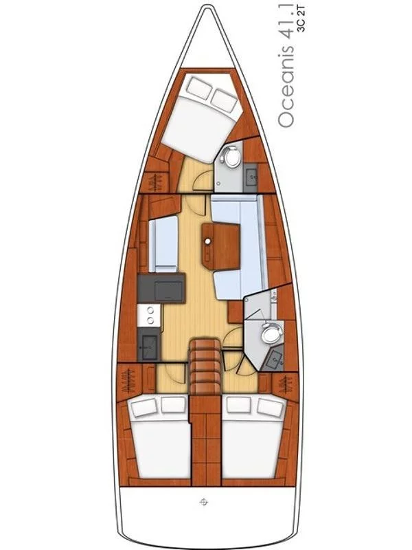 Oceanis 41.1 (Dalmatinka)  - 1