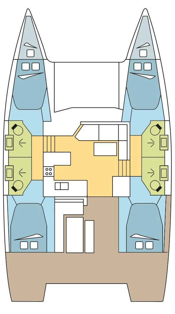 Fountaine Pajot Astrea 42 - 4 + 2 cab. (PRINCE DES MERS)  - 1