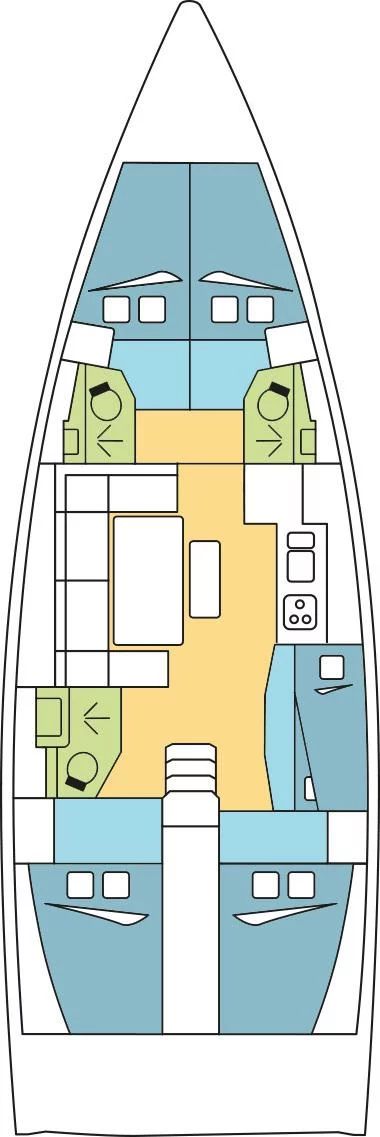 Dufour 460 GL - 5 cab. (ALBATROSS)  - 5
