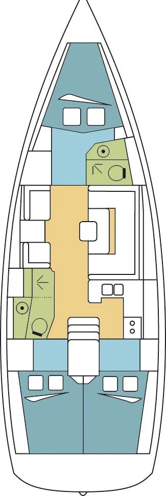 Sun Odyssey 419 - 3 cab. (VUILLARD)  - 1