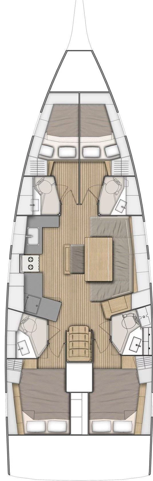Oceanis 46.1 - 4 cab. (Auf Kurs)  - 1