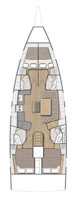 Photo #2 - Oceanis 46.1 - 4 cab. (Sail Delta) in Orhaniye - 29361