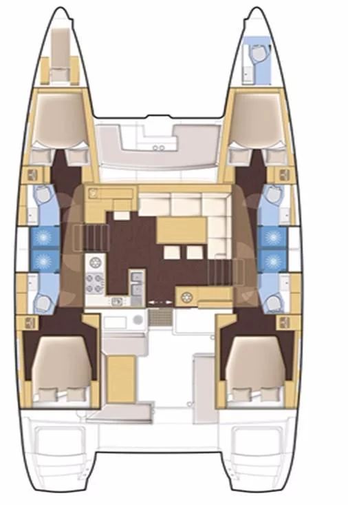 Lagoon 450 F - 4 + 2 cab. (Sea Breeze)  - 1