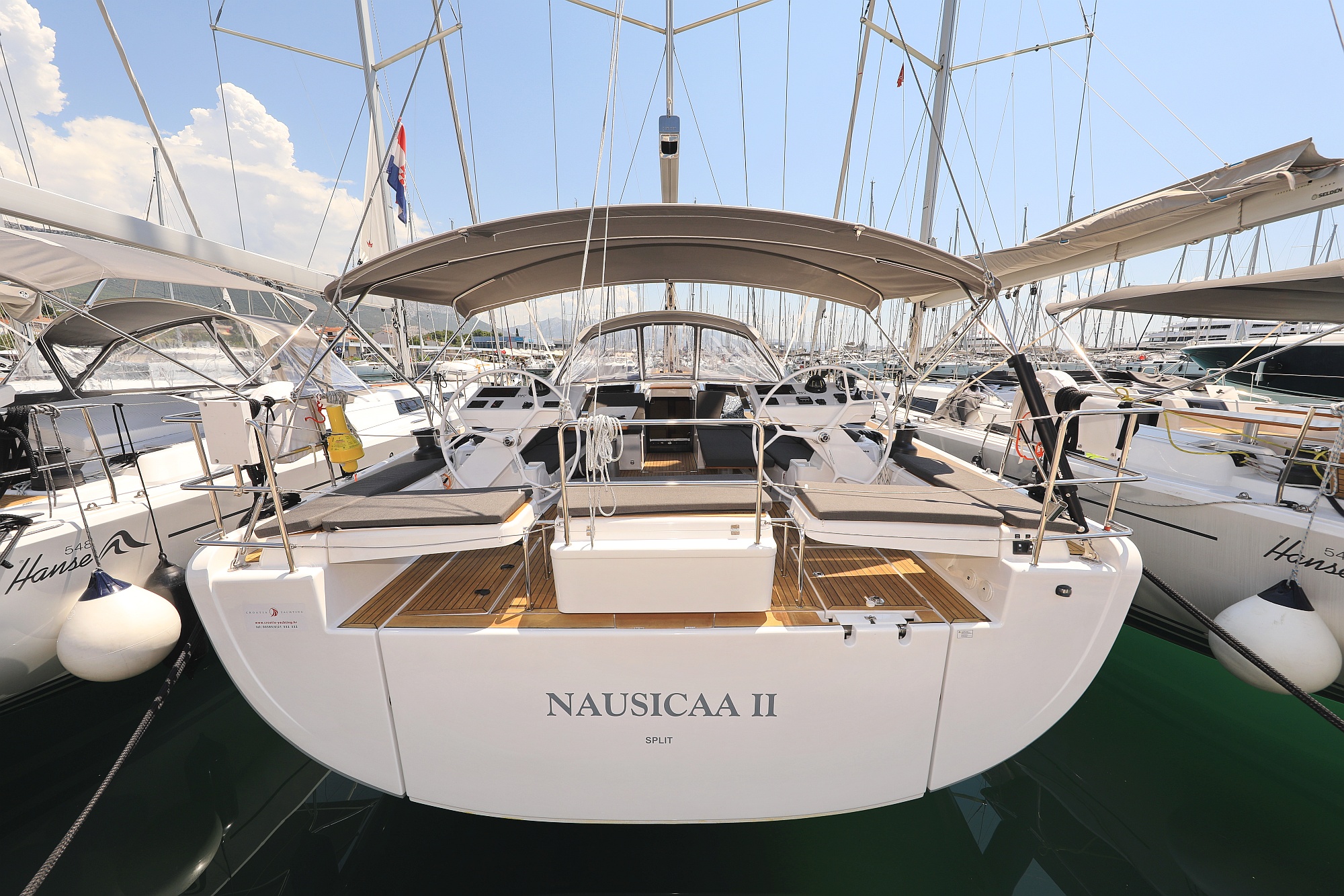 Photo #3 - Hanse 588 - 4 + 1 cab. (Nausicaa II) in Kastela - 29626
