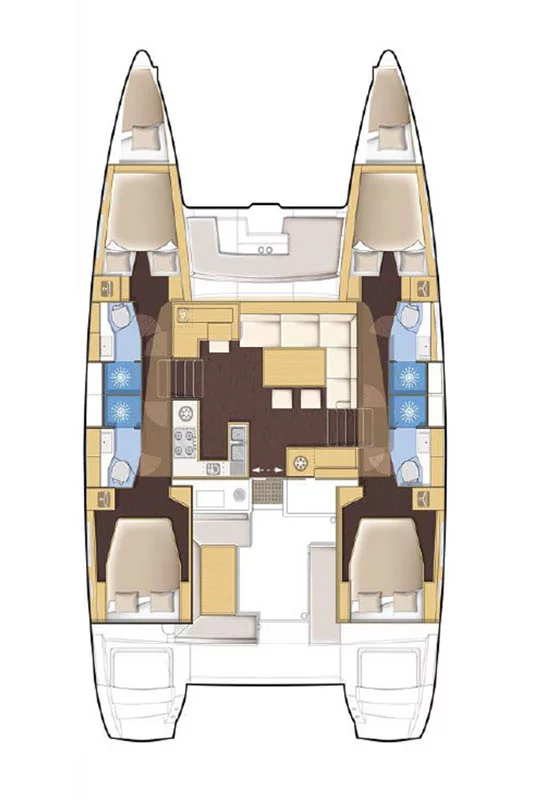Lagoon 450 F - 4 + 2 cab. (King Lewis)  - 1