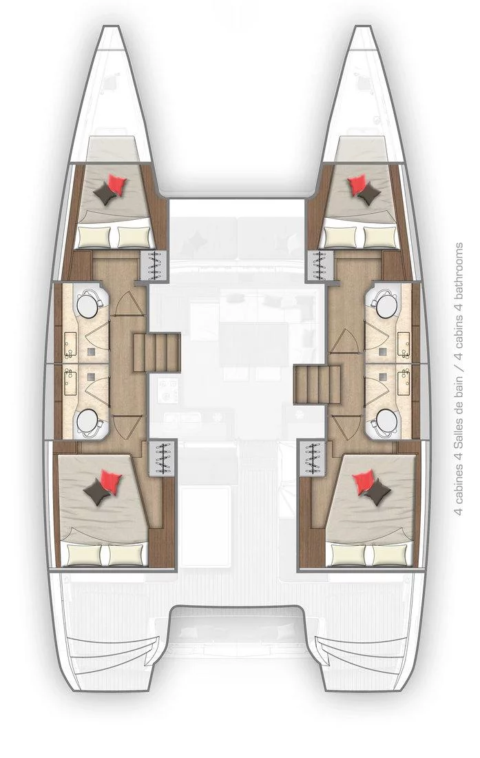Lagoon 40 - 4 + 2 cab (Chios)  - 1
