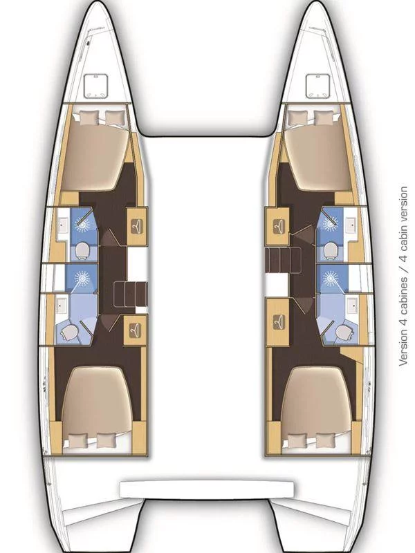 Lagoon 42 - 4 + 2 cab. (Poseidon)  - 1