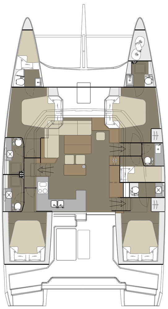 Photo #2 - Dufour 48 Catamaran - 5 + 1 cab. (Paradise Planet) en Marsala - 29856