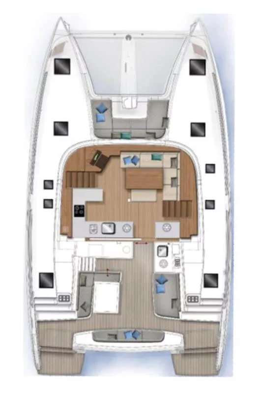 Lagoon 46 - 4 + 2 cab. (Sunniva II)  - 2