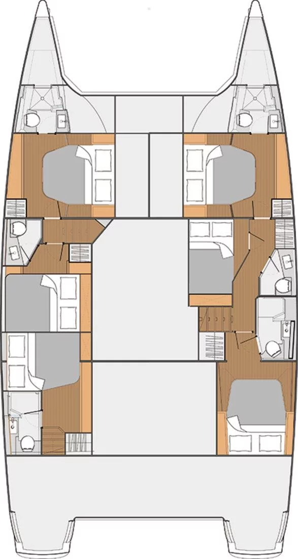 Fountaine Pajot Saba 50 - 6 + 1 cab. (Princess Aphrodite)  - 1