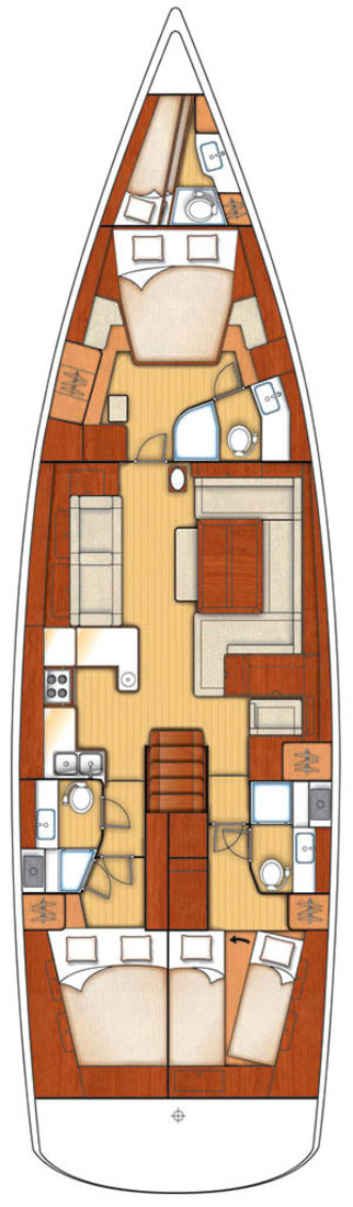 Photo #2 - Oceanis 58 - 3 + 1 cab. (Queen Axiera) in Trogir - 29932