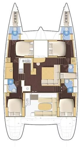 Lagoon 500 - 5 + 1 + 1 cab. (The Full House)  - 1