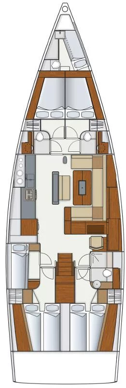 Hanse 575 - 5 + 1 cab. (Star Princess)  - 1