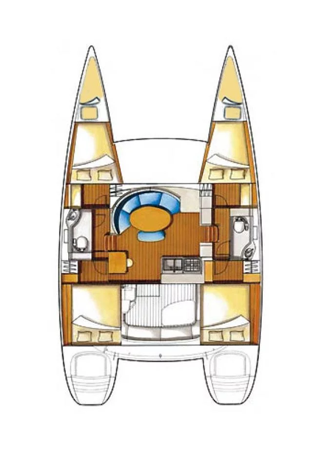 Lagoon 380 - 4 + 2 cab. (Xenia)  - 1