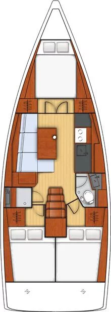 Oceanis 38 - 3 cab. (Vientos)  - 1