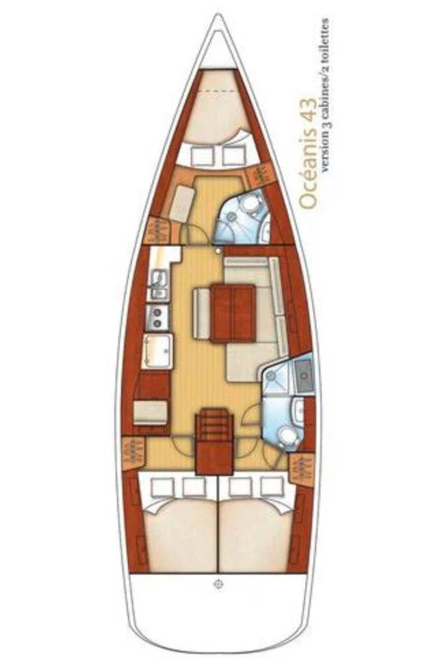 Oceanis 43 - 3 cab. (Rhapsody)  - 1