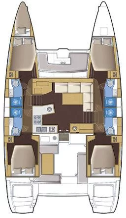 Lagoon 450 - 4 cab. (Fethi Toprak)  - 1