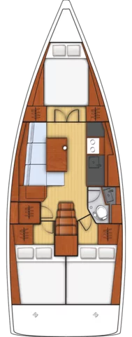 Oceanis 38 - 3 cab. (Solar)  - 1