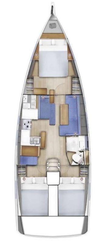 Photo #2 - Sun Odyssey 410 - 3 cab. (Kalumina) en Murter - 31483