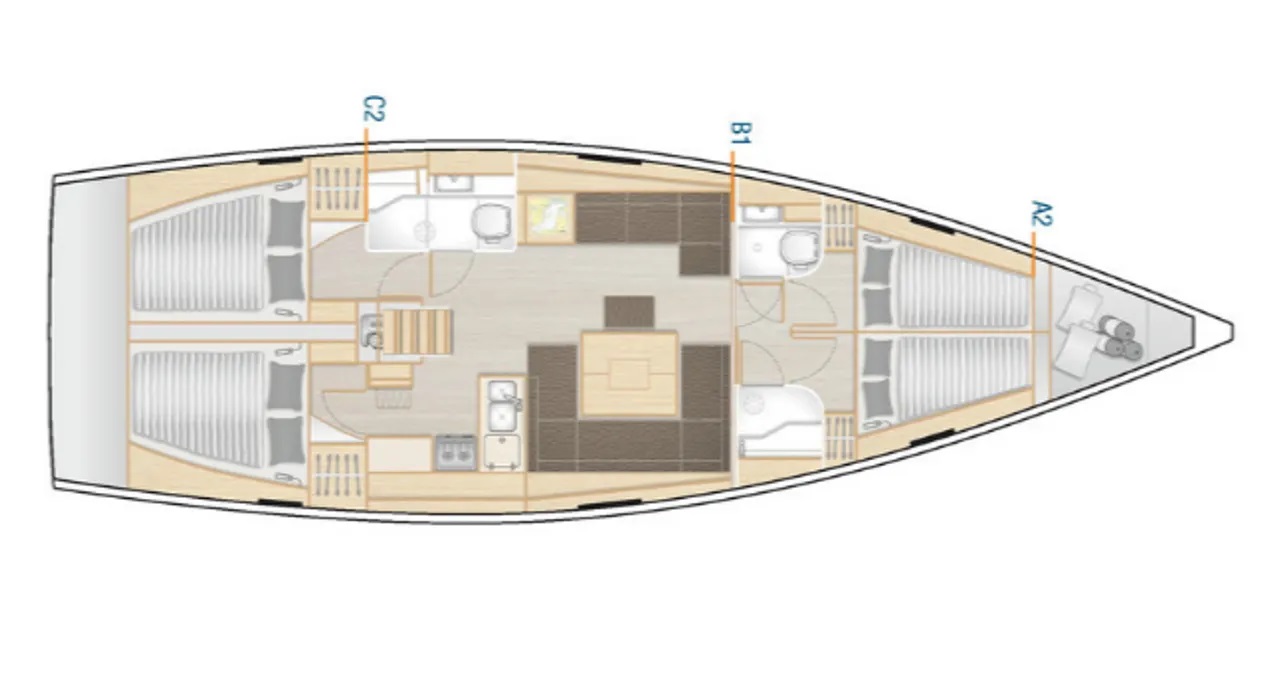 Photo #2 - Hanse 458 (Sea Ruby) en Kos - 31668