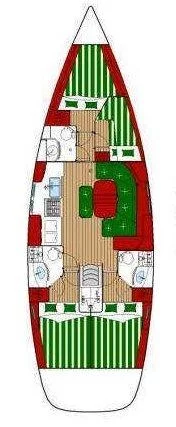 Oceanis Clipper 423 - 4 cab. (Brava)  - 1