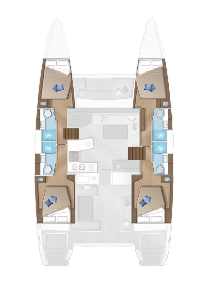 Lagoon 450 F - 4 + 2 cab. (Annie)  - 15