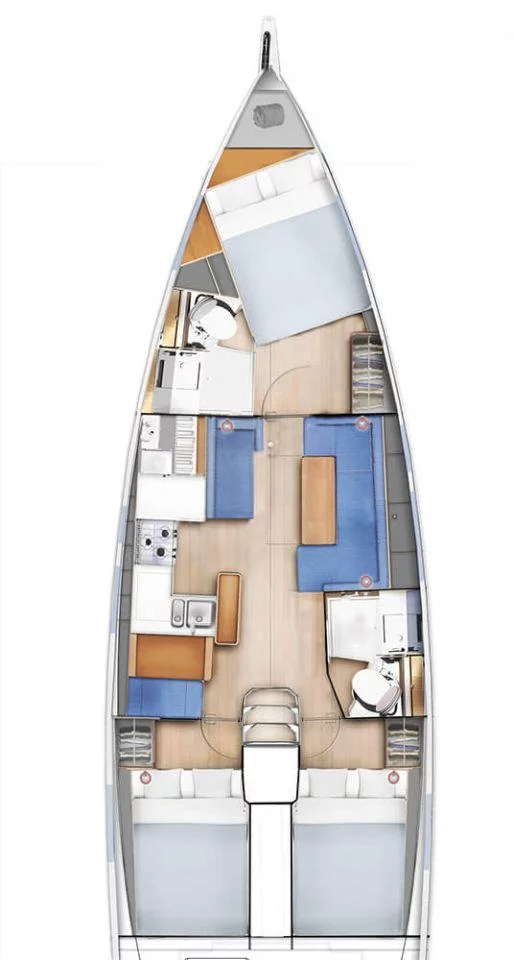 Sun Odyssey 410 - 3 cab. (Chimera)  - 1