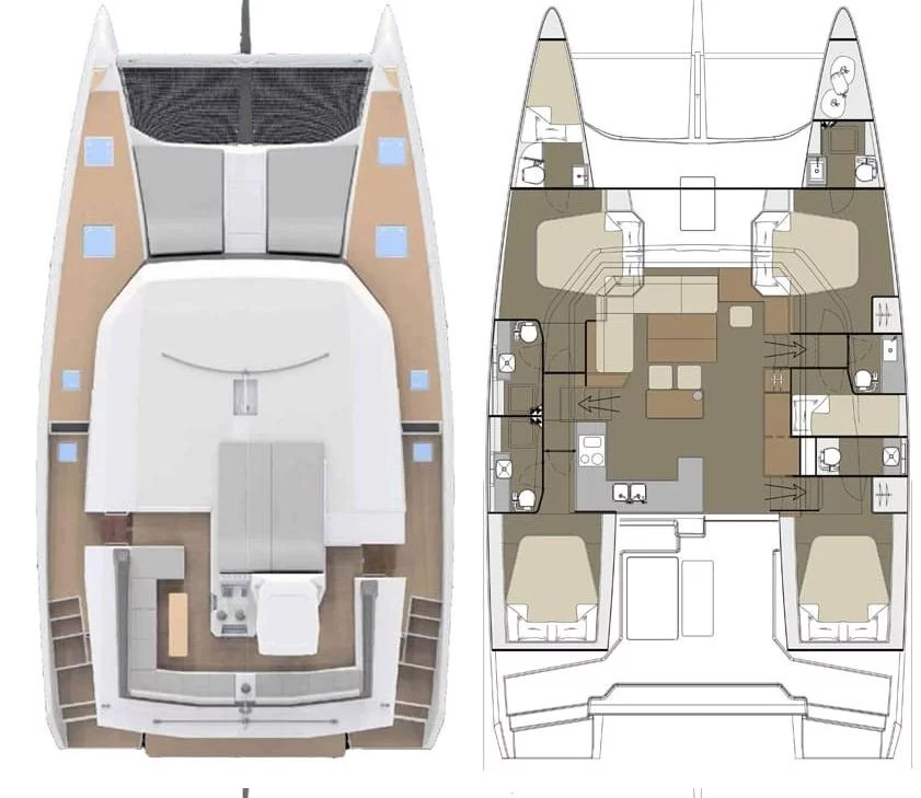 Dufour 48 Catamaran - 5 + 1 cab. (Casablanca)  - 1