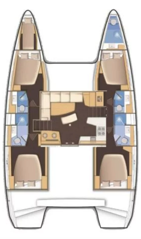 Lagoon 40 - 4 + 1 cab. (Trinacria)  - 1