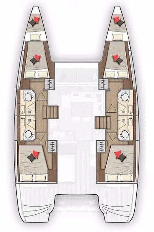 Lagoon 40 - 4 + 2 cab (Falcon)  - 1