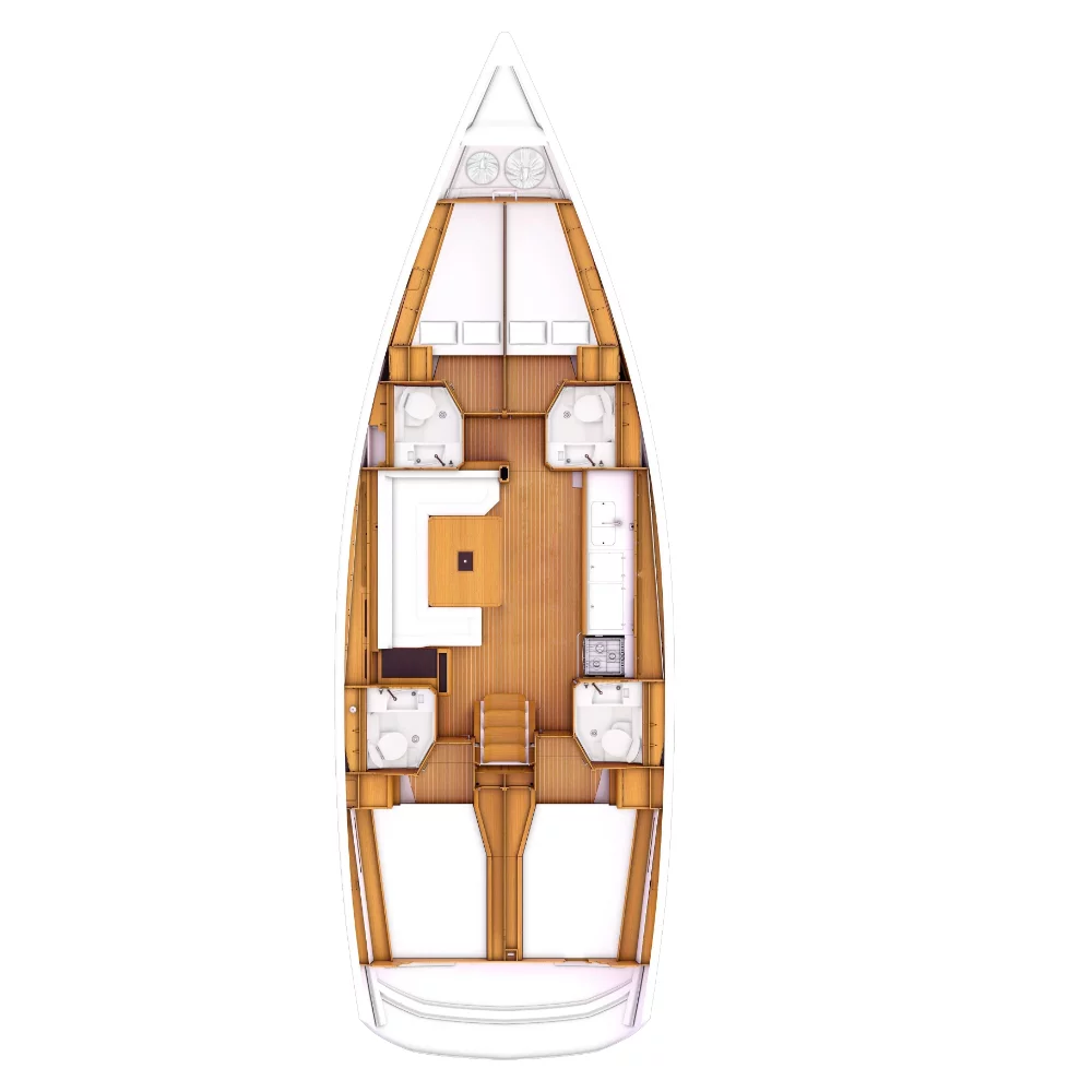Sun Odyssey 479 - 4 cab. (Luna Rossa)  - 1