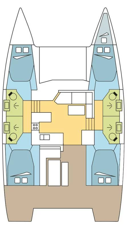 Lagoon 42 - 4 + 1 cab. (SIRENA)  - 1