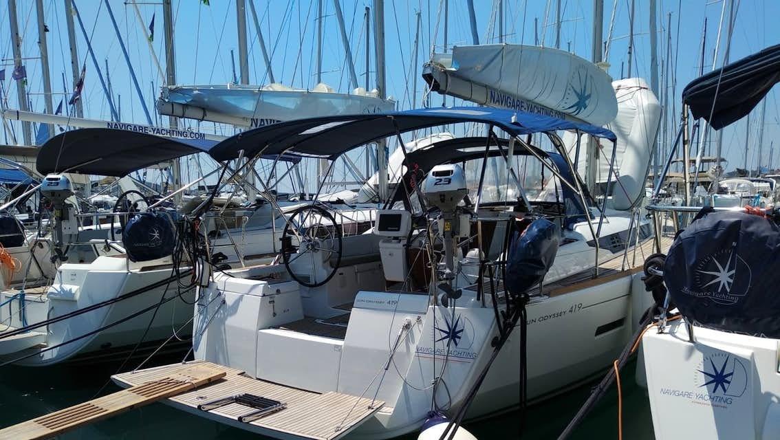 Photo #3 - Sun Odyssey 419 - 3 cab. (Tumbleweed) en Corfú - 32110