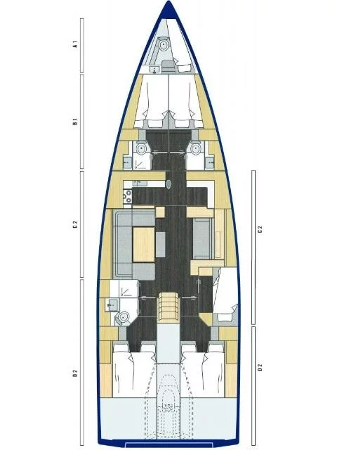 Bavaria C57 - 5 + 1 cab. (SEACRET)  - 0