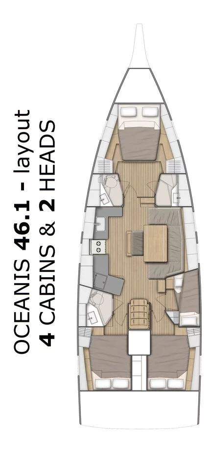 Oceanis 46.1 - 4 cab. (Nauti Buoy)  - 1
