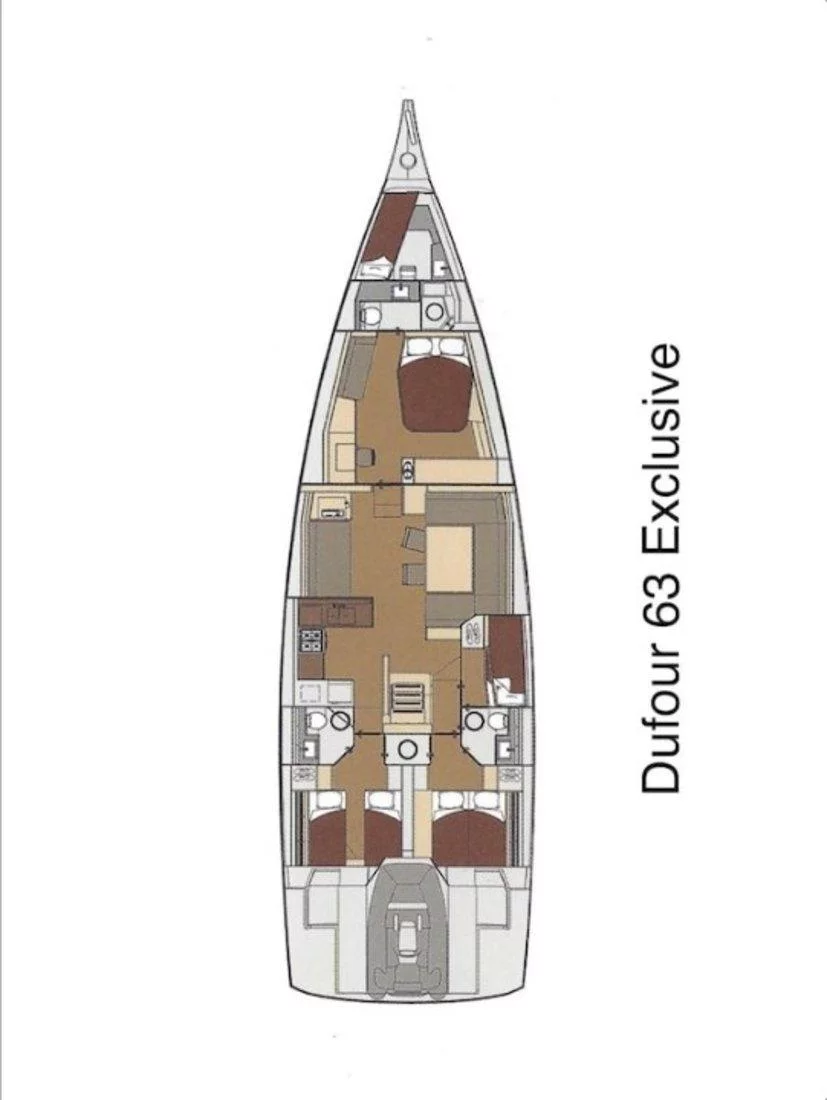 Dufour Exclusive 63 - 4 + 1 cab. (Bahia Feliz V)  - 1