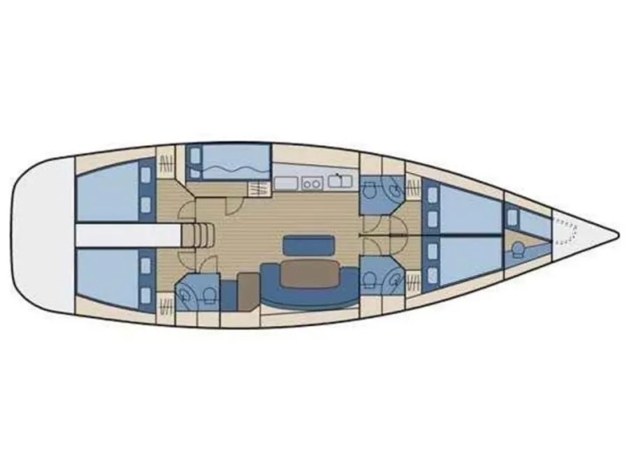 Cyclades 50.5 - 5 + 1 cab. — photo 4