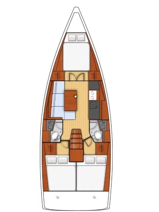 Oceanis 38 - 3 cab. (Arsen)  - 1