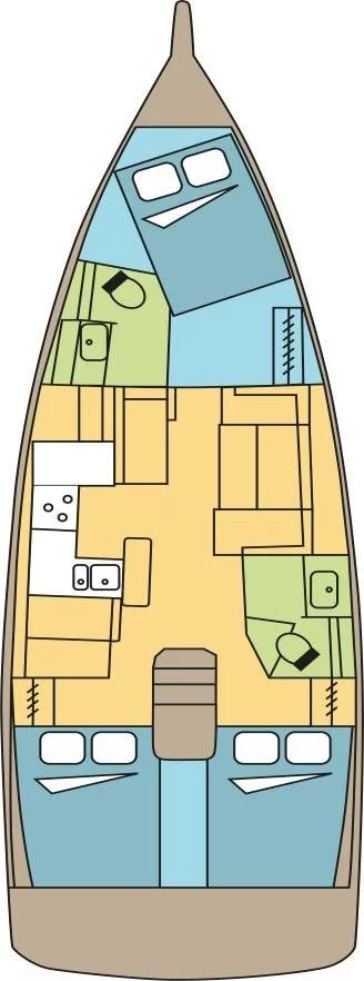 Sun Odyssey 410 - 3 cab. (Eretmochelys)  - 1