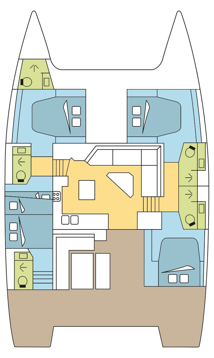 Photo #2 - Fountaine Pajot Saona 47 - 5 cab. (PURRFECT_DB) en Playa Airlie - 32666