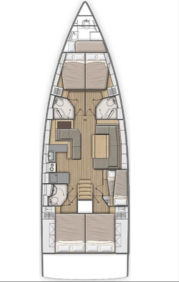 Photo #2 - Oceanis 51.1 - 5 + 1 cab. (Infinity) in Lefkada - 32677