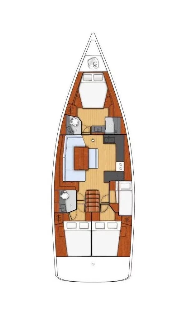Oceanis 48 - 4 cab. (Gold One)  - 1