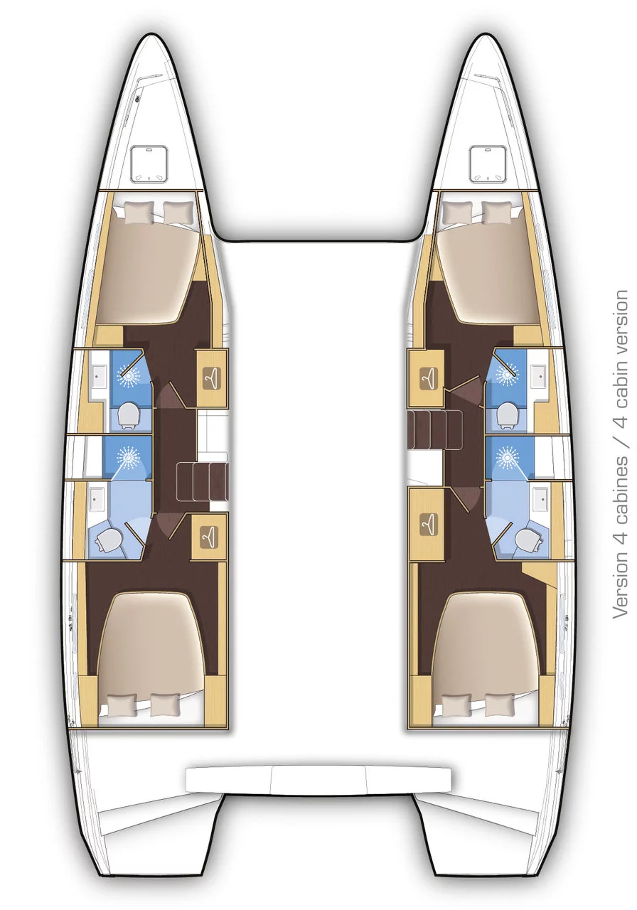 Lagoon 42 - 4 + 2 cab. (Leggiero)  - 1