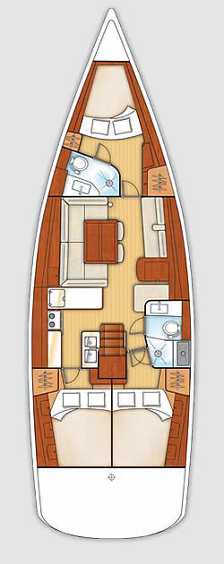 Photo #2 - Oceanis 46 - 3 cab. (Viento) in Fethiye - 33002