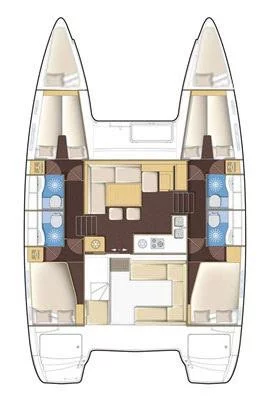 Lagoon 400 S2 - 4 + 1 cab. (Sailing Blue 4)  - 1