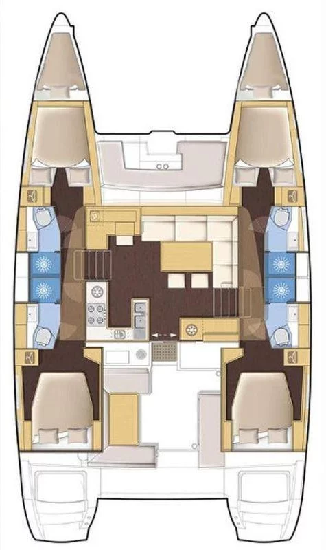 Lagoon 450 F - 4 + 2 cab. (Lydia)  - 1