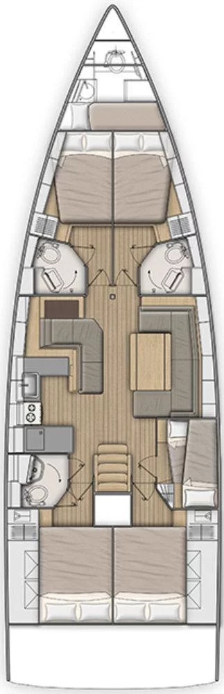 Oceanis 51.1 - 5 + 1 cab. (Orion)  - 1