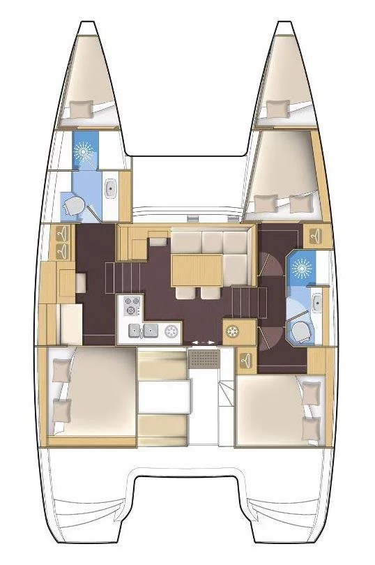 Lagoon 40 MotorYacht - 3 + 2 cab. (Family)  - 1